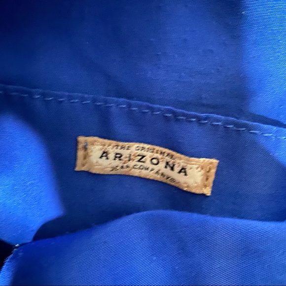 The Original Arizona Company Blue Stripe Printed Hang Crossbody Purse Bag - EUC - Picture 10 of 11